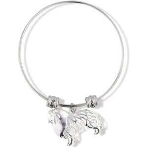 Collie Dog Fancy Charm Bangle